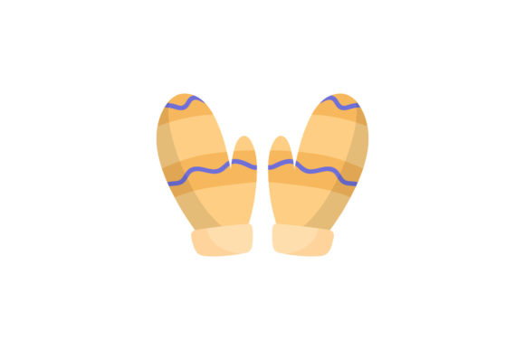 Christmas Gloves Decoration Vector for Seasonal Illustrations