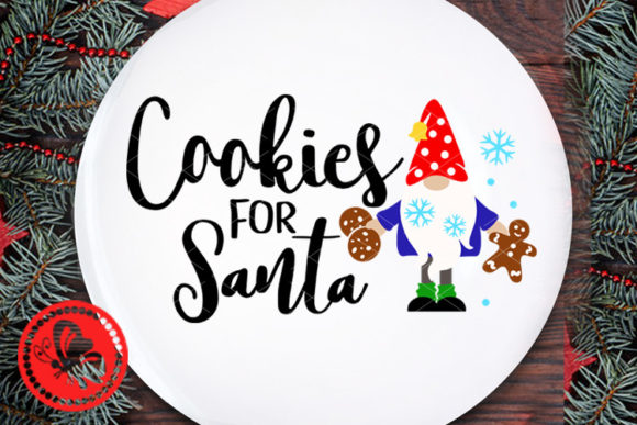 Cookies for Santa Christmas Eve Gnome Illustrations