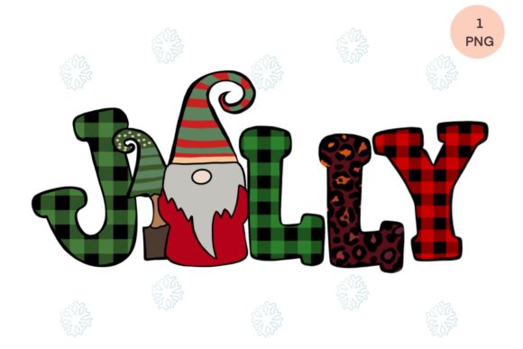 Jolly Gnome Christmas Sublimation Illustrations