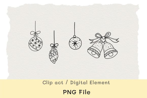 Ornaments and Bell Christmas Illustrations Review