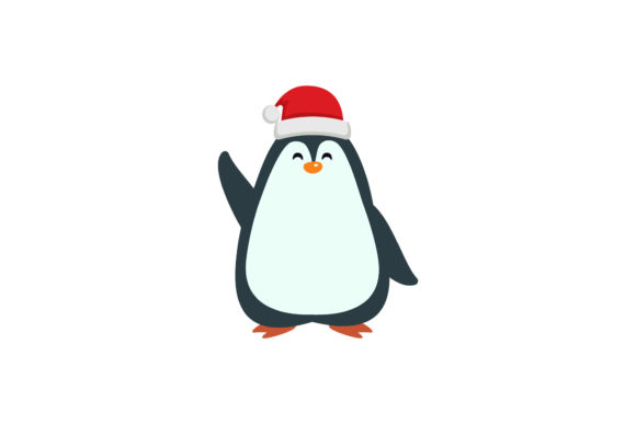 Penguin Christmas Holiday Vector Review