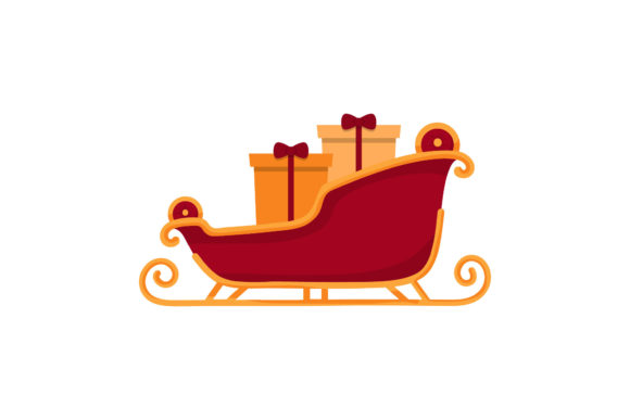 Sleigh Christmas Illustration Review for Modern Design Assets