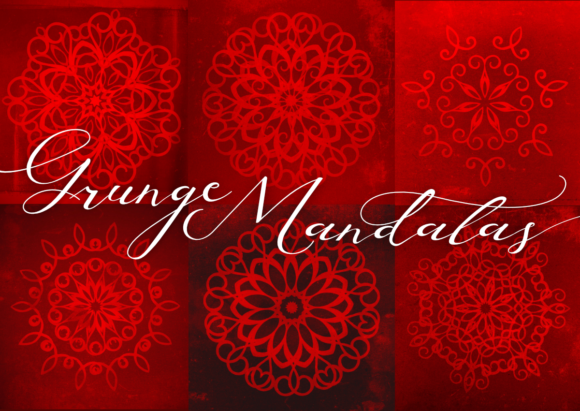 Vintage Christmas Red Retro Mandalas Set Review